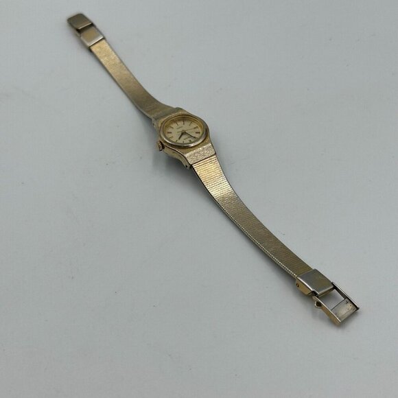 3/$30 Vintage Pulsar Watch Women Gold Tone 23MM Dial Water Resistant 6.5" - Picture 11 of 14
